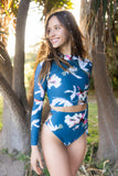 Ensemble crop top - Teal sea